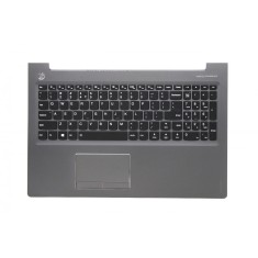 Carcasa superioara cu tastatura palmrest Laptop, Lenovo, Ideapad 510-15IKB Type 80SV, iluminata, neagra, layout US