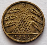 Germania, 5 Reichspfennig 1936 D
