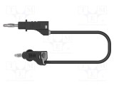 Cablu de măsurare ELECTRO-PJP 60VDC 30VAC 12A cu soclu axial 4mm negru