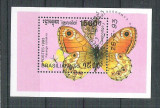 Cambodia, Kampuchea 1988 Butterflies, perf. sheet, used L.056