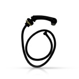 Cumpara ieftin Furtun + para dus scafa frizerie - MENOSER - Matte Black - 703E