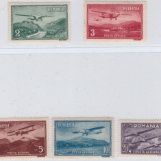 Ro-170-Romania 1931-Lp 94-Vederi -Posta aeriana-serie nestampilata MNH