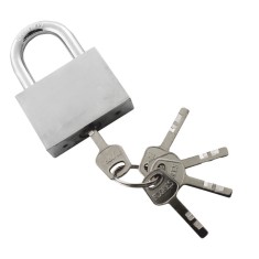 Lacat alb cu toarta mica, 60 mm