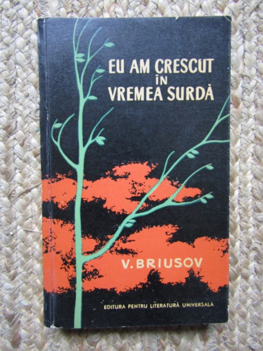 Eu am crescut in vremea surda V. Briusov