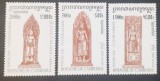 CAMBODGIA 2000 arta sculptura CULTURA KHEMERE SERIE 3V.MNH, Nestampilat