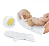 Manusa Baita BabyJem White, Bumbac, Varsta 0luni+, Dimensiune 19x41cm
