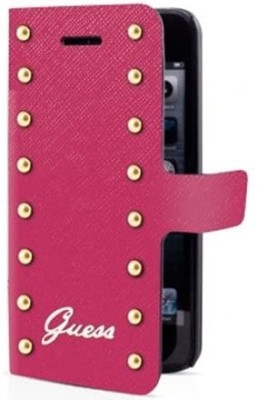 Husa Flip Originala Guess iPhone 6 Plus / 6S Plus Roz - GUFLBKP6LSAP foto