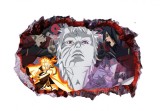 Cumpara ieftin Sticker decorativ, gaura in perete 3D, Uchiha-Uzumaki, 85 cm, 1017STK-1