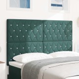 Cumpara ieftin Tăblie LED cu lumini cu bandă LED Verde &icirc;nchis 80 cm Catifea