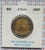 Belgia 2 euro 2007 UNC - Treaty of Rome - km 247 - cartonas personalizat D36301, Europa