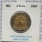 Belgia 2 euro 2007 UNC - Treaty of Rome - km 247 - cartonas personalizat D36301