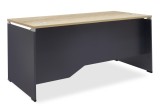 Cumpara ieftin Birou Lotus stejar-Gri inchis 180x80x75cm