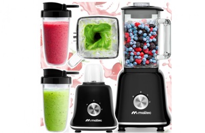 Blender Smoothie 1600 ml cu 2 recipiente 600 ml, 1800 W, MalTec 112516 foto