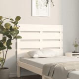 Gossi tablie de pat, alb, 75x3x80 cm, lemn masiv de pin