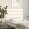 Gossi tablie de pat, alb, 75x3x80 cm, lemn masiv de pin