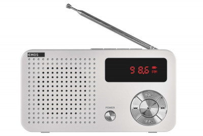 Radio digital portabil EMOS cu MP3 player cu baterie - RESIGILAT foto