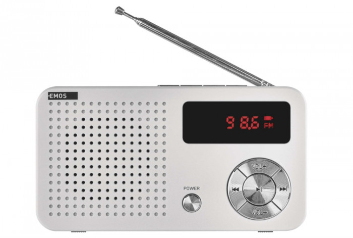 Radio digital portabil EMOS cu MP3 player cu baterie - RESIGILAT