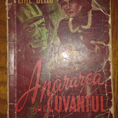 APARAREA ARE CUVANTUL de PETRE BELLU , coperta de DUICULESCU , 1943