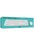 Set Tastatura &amp; Mouse Logitech Mk295 Silent Wireless Combo White PC