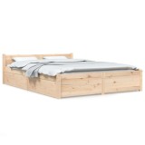 Cumpara ieftin Cadru de pat cu sertare, 140x200 cm