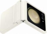 Husă Flap Samsung Galaxy Z Flip5 Piele Ecologică Crem Blister EF-VF731PUEGWW