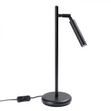 Lampă De Birou Pastel Negru Oțel 1 Bec Tub Modern De Interior