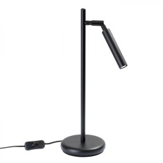 Lampă De Birou Pastel Negru Oțel 1 Bec Tub Modern De Interior