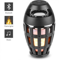 Boxa Bluetooth cu joc de lumini LED tip flacara foto