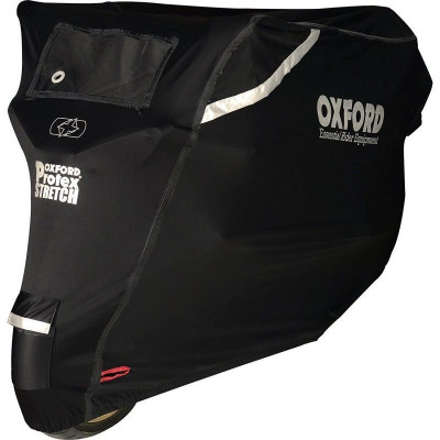 Husa moto Oxford Protex Premium Stretch Fit, negru/gri, marime L foto