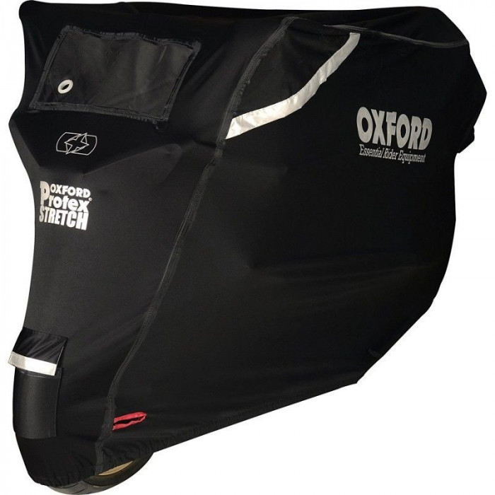 Husa moto Oxford Protex Premium Stretch Fit, negru/gri, marime M