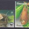 DB1 Fauna Liliac Vanuatu 1996 WWF 4 v. MNH
