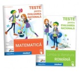 Set 2 carti Teste de matematica si limba romana pentru Evaluarea Nationala la clasa a 4-a
