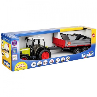 Bruder - Tractor Claas Nectis 267 F Cu Remorca Basculabila foto