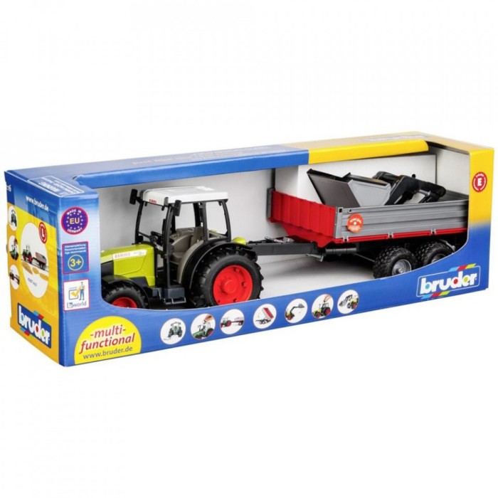 Bruder - Tractor Claas Nectis 267 F Cu Remorca Basculabila