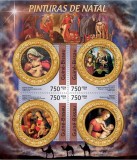GUINEEA-BISSAU 2011 - Picturi, Fecioara cu pruncul /set complet (bloc + colita) MNH (2 imagini), Nestampilat