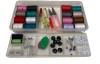 Set de cusut pentru croitori, 70 elemente, carcasa inclusa, multicolor, Oem