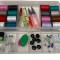Set de cusut pentru croitori, 70 elemente, carcasa inclusa, multicolor
