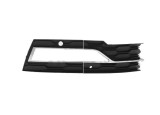 Grila bara protectie, spoiler Skoda Octavia, 04.2020-, model: Style, montare fata, dreapta, cu locas proiectoare; gaura senzor parcare, cu laminat cr