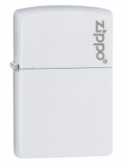 Bricheta Zippo 214ZL White Matte with Zippo Logo foto