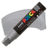 Marker UNI PC-17K Posca,15.0 mm,varf tesit,argintiu