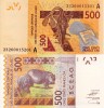 STATELE VEST AFRICANE (COASTA DE FILDES) 500 francs 2012 UNC!!!