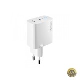 Incarcator Retea Forever TC-06-40CC 40W 3A 2 x USB-C Alb