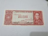 Bancnota bolivia 100 p 1962 serie t