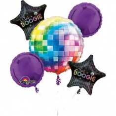 Buchet de baloane din folie Disco Fever foto