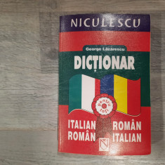 Dictionar italian-roman,roman-italian de George Lazarescu