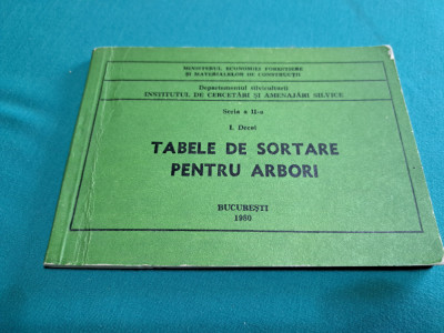 TABELE DE SORTARE PENTRU ARBORI / 1980 * 6 foto