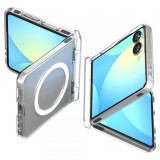 Husa MagSafe pentru Samsung Galaxy Z Flip7 F766, Spigen, Ultra Hybrid Pro, Transparenta
