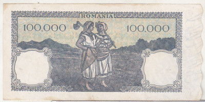 bnk bn Romania 100000 lei 20 decembrie 1946 foto