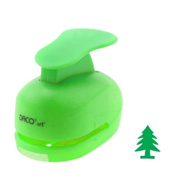 Perforator DACO Hobby, Model Brad, Plastic/Metal, Diametru 1.8 cm, Verde, Perforatoare Lucru Manual, Perforatoare Activitati Creative, Perforatoare pe foto