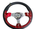 Volan Sport Universal 3 Spite Rosu Design Ergonomic Control Precis Look Dinamic Interior